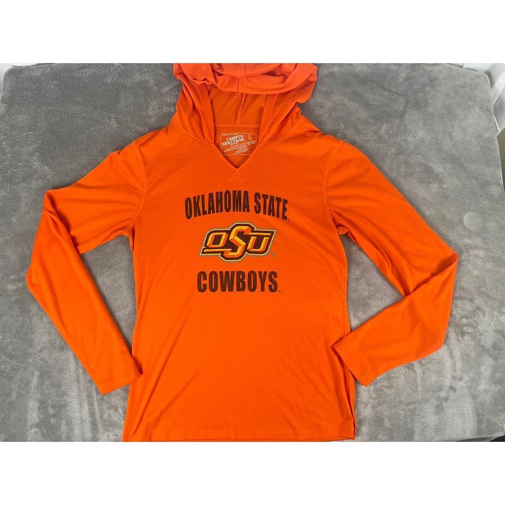 Oklahoma State Cowboys Women's Hoodie Large OSU Pullover Campus‎ Heritage